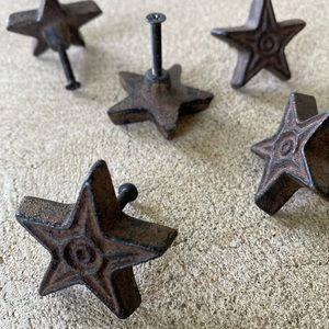 Cast Iron Star Drawer Knobs